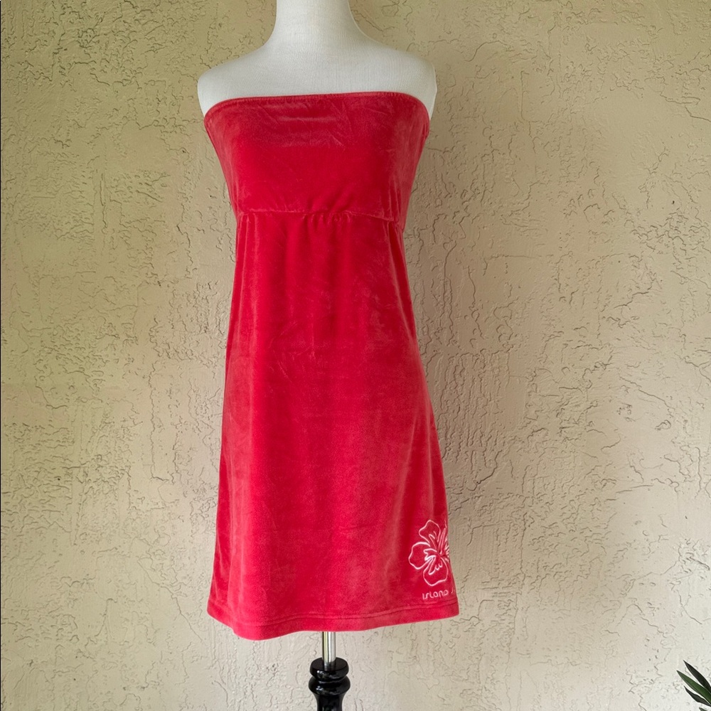 Strapless Red Women’s Swim Coverup